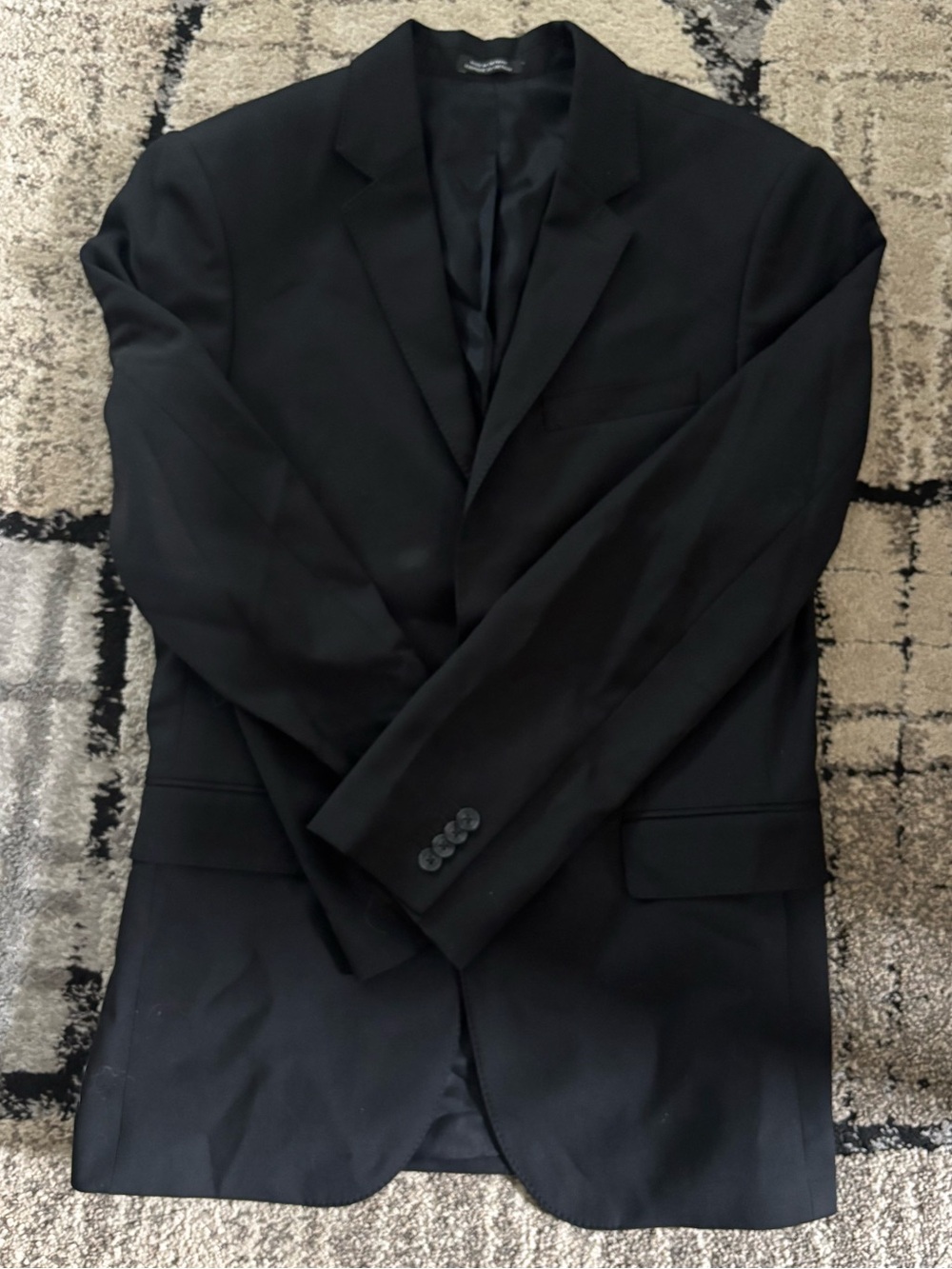 Express Men's Black Single-Breasted Blazer